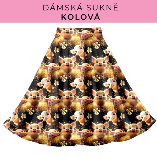DÁMSKÝ střih - Kolová sukně