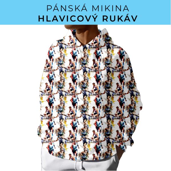 PÁNSKÝ střih - mikina s kapucí