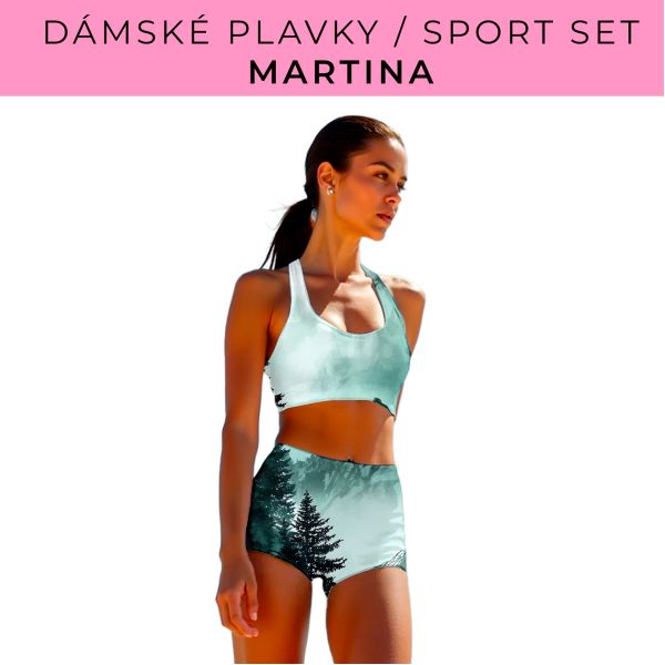 Dámský střih - plavky / sportovní set Martina