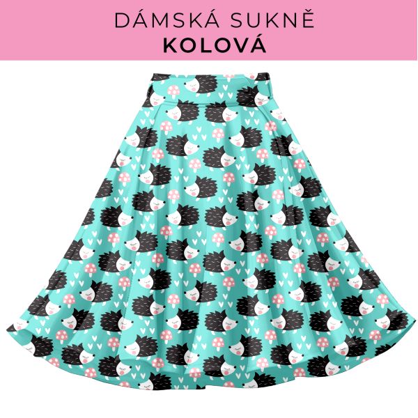 DÁMSKÝ střih - Kolová sukně