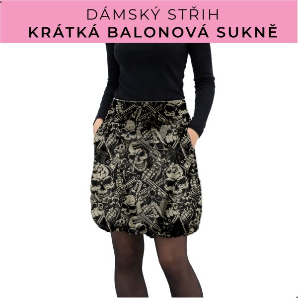 Dámský střih - balonová krátká sukně