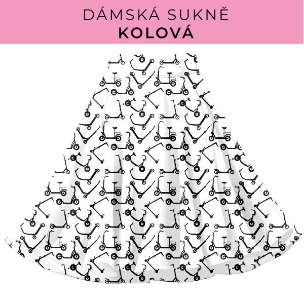 DÁMSKÝ střih - Kolová sukně