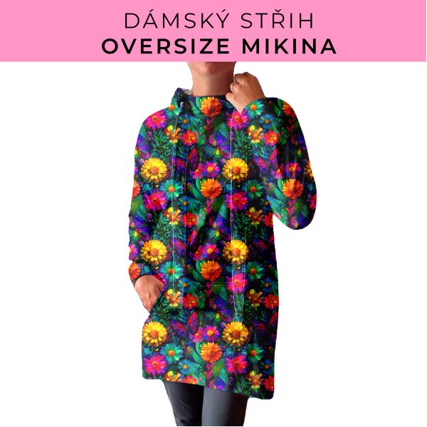 DÁMSKÝ střih - Oversize mikina