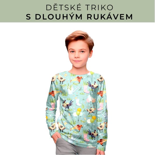 DĚTSKÝ střih - triko dlouhý rukáv