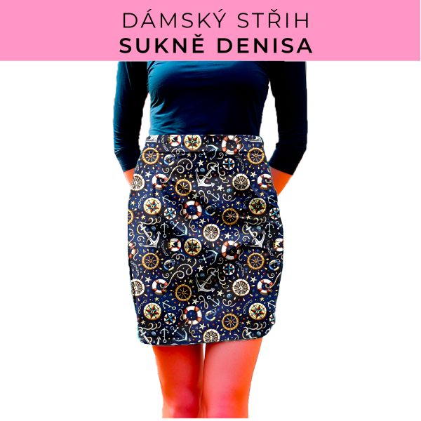 Dámský střih - Dámská sukně Denisa