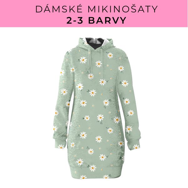 DÁMSKÝ střih - Mikinošaty 2-3 barvy