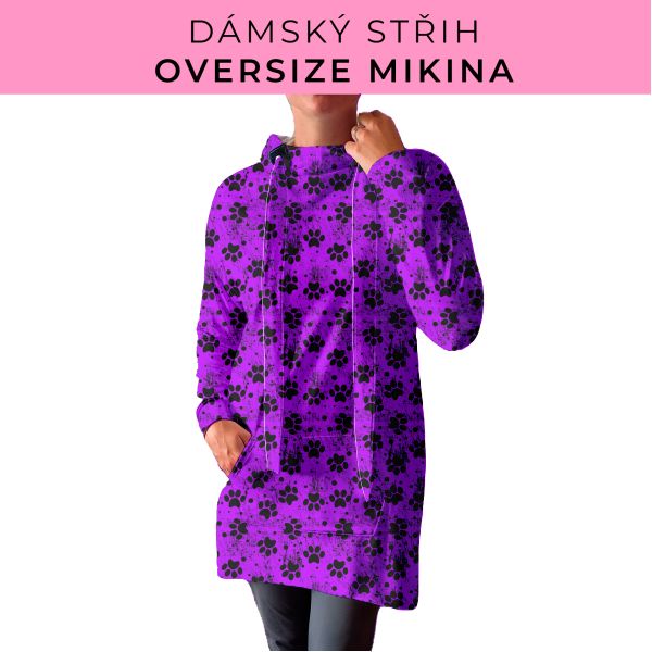 DÁMSKÝ střih - Oversize mikina