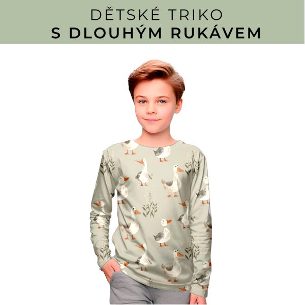 DĚTSKÝ střih - triko dlouhý rukáv