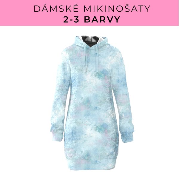 DÁMSKÝ střih - Mikinošaty 2-3 barvy