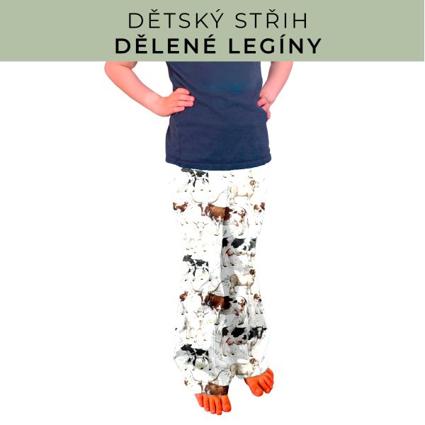 Dětský střih - Dělené legíny