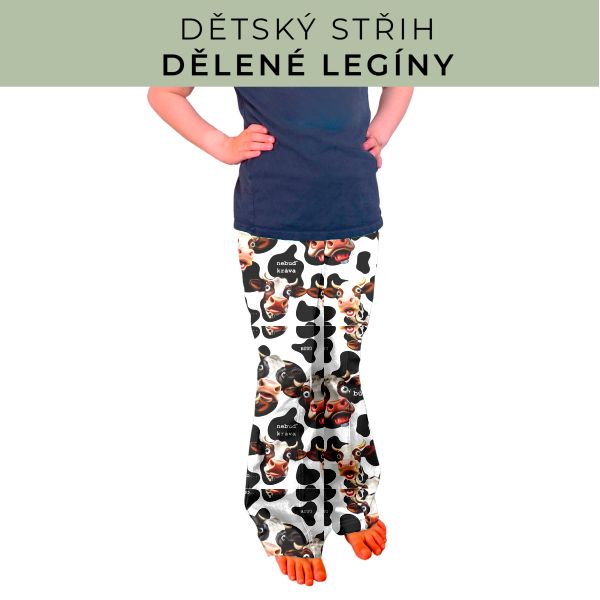 Dětský střih - Dělené legíny
