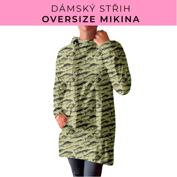 DÁMSKÝ střih - Oversize mikina