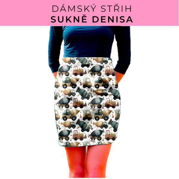 Dámský střih - Dámská sukně Denisa