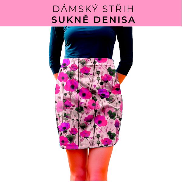 Dámský střih - Dámská sukně Denisa