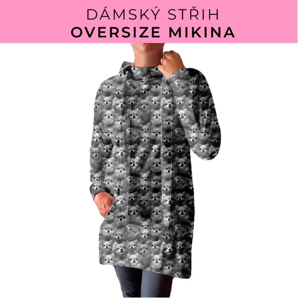 DÁMSKÝ střih - Oversize mikina