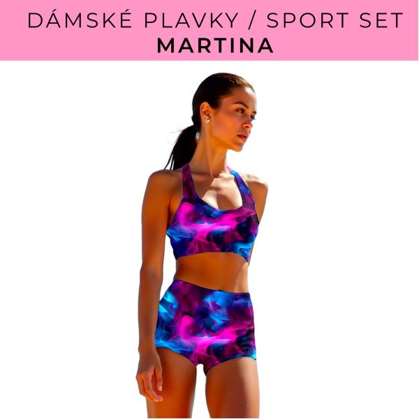 Dámský střih - plavky / sportovní set Martina