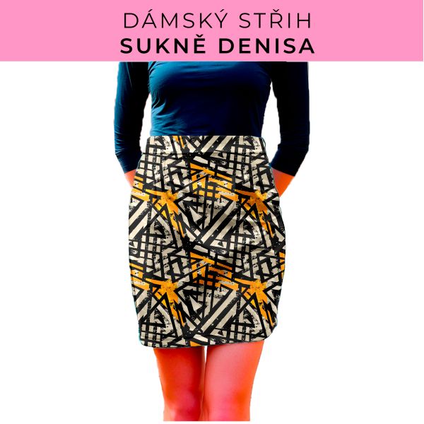 Dámský střih - Dámská sukně Denisa