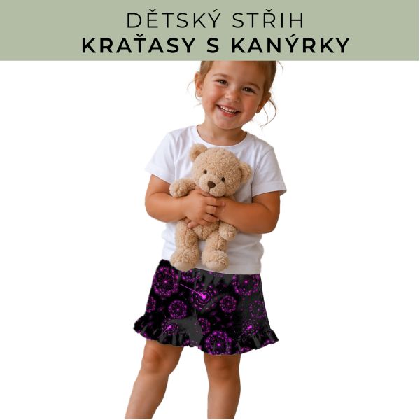 Dětský střih - Kraťásky s kanýrkem