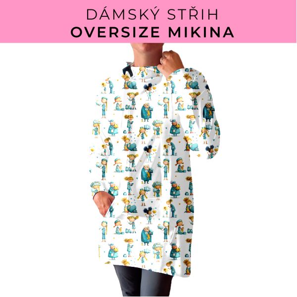 DÁMSKÝ střih - Oversize mikina