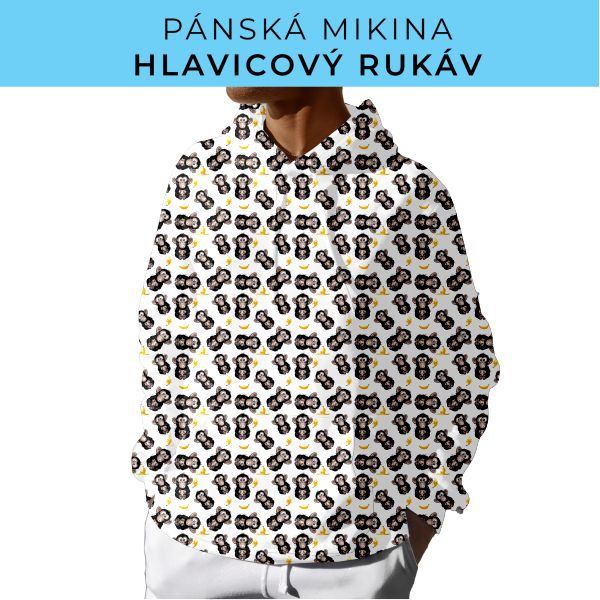 PÁNSKÝ střih - mikina s kapucí