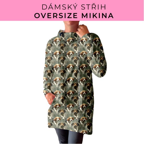 DÁMSKÝ střih - Oversize mikina