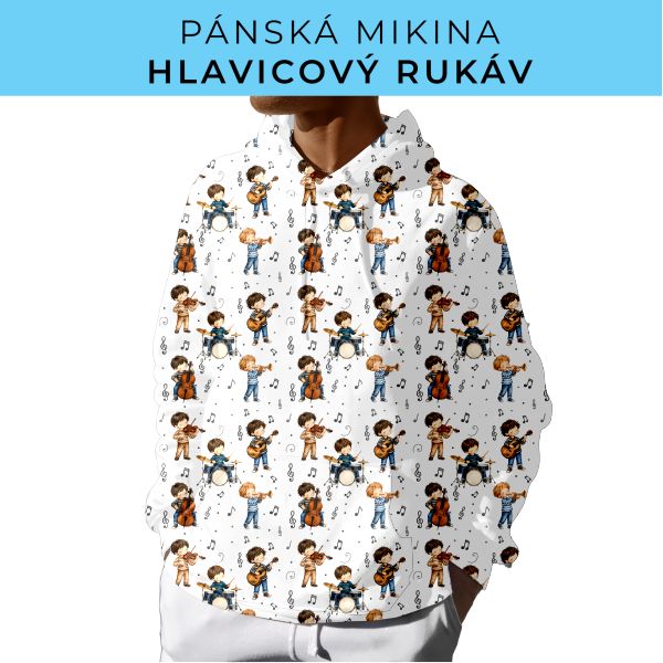 PÁNSKÝ střih - mikina s kapucí