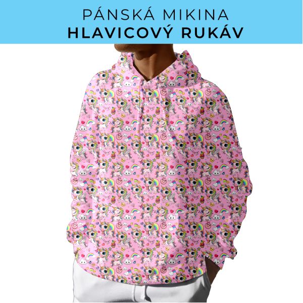 PÁNSKÝ střih - mikina s kapucí