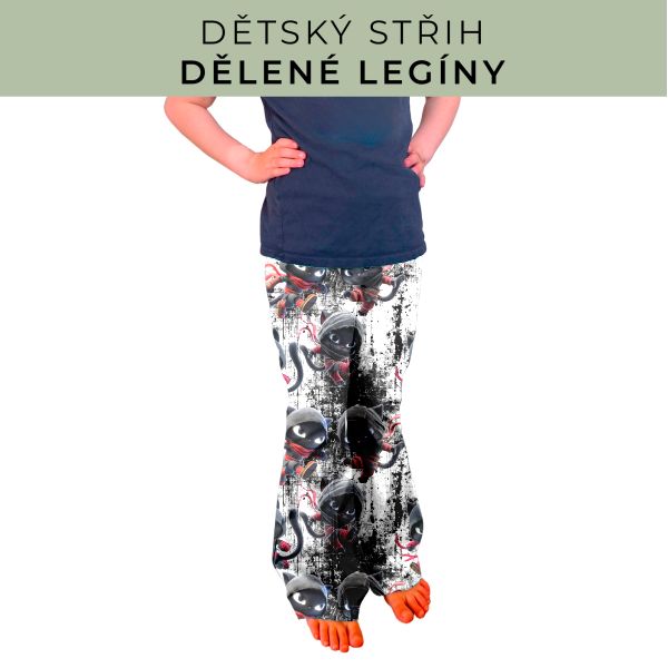 Dětský střih - Dělené legíny