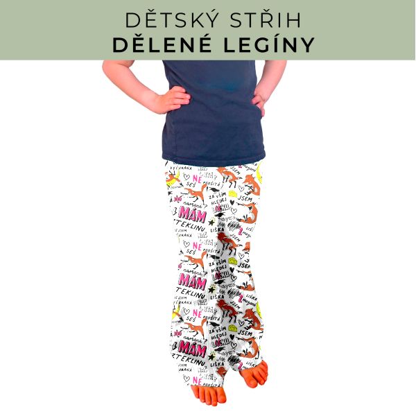 Dětský střih - Dělené legíny