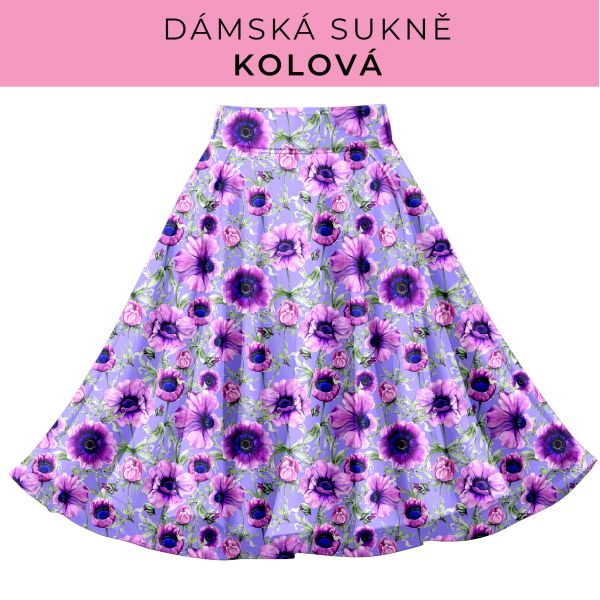 DÁMSKÝ střih - Kolová sukně