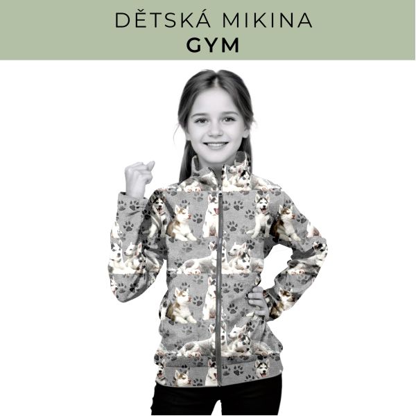 Dětská střih - mikina GYM