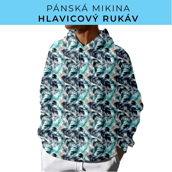 PÁNSKÝ střih - mikina s kapucí