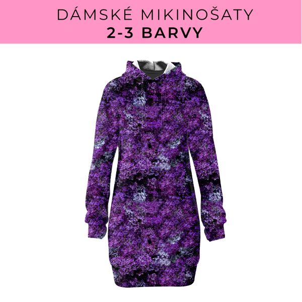 DÁMSKÝ střih - Mikinošaty 2-3 barvy