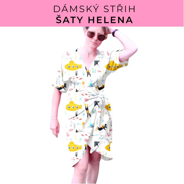 Dámský střih na šaty  Helena