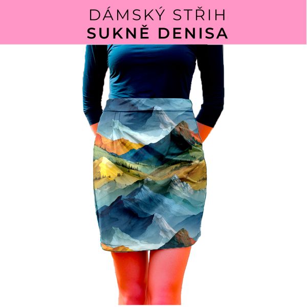 Dámský střih - Dámská sukně Denisa