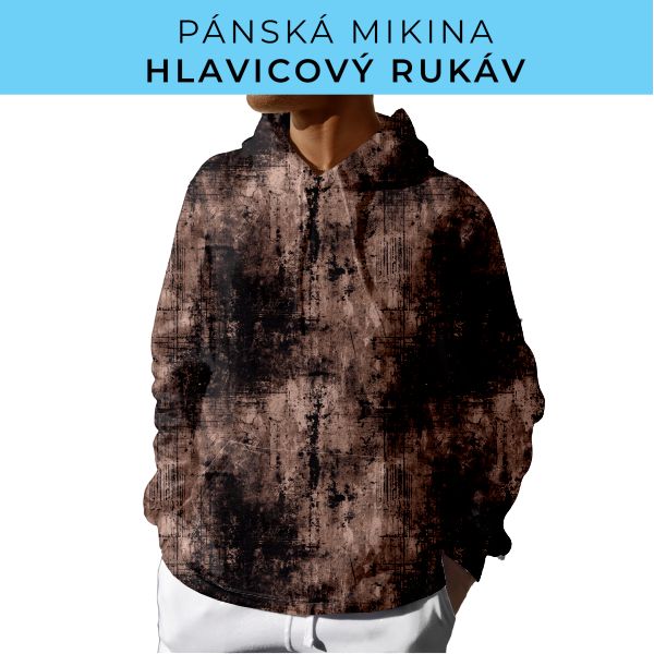 PÁNSKÝ střih - mikina s kapucí