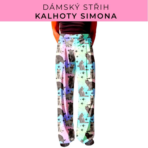 Dámský střih - kalhoty Simona