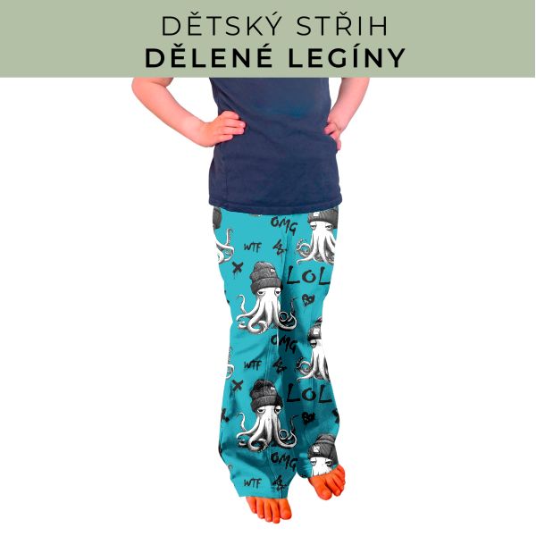 Dětský střih - Dělené legíny