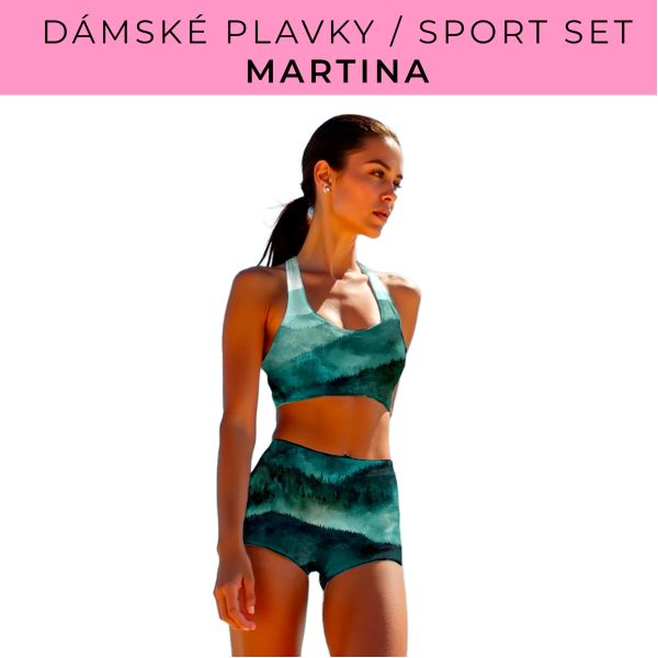 Dámský střih - plavky / sportovní set Martina