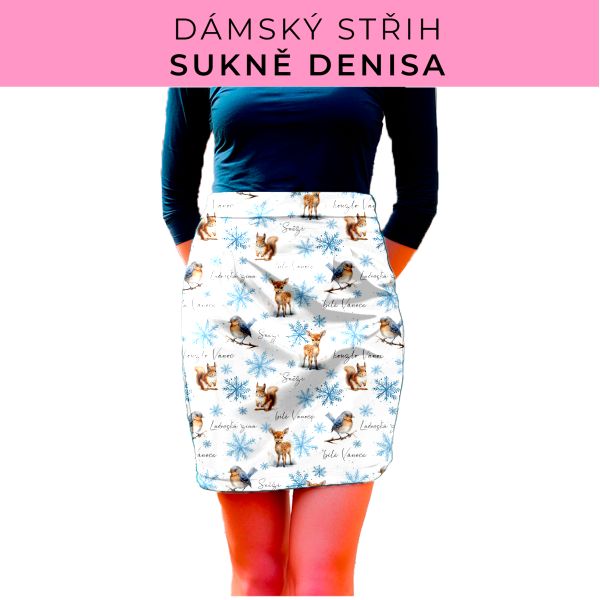 Dámský střih - Dámská sukně Denisa