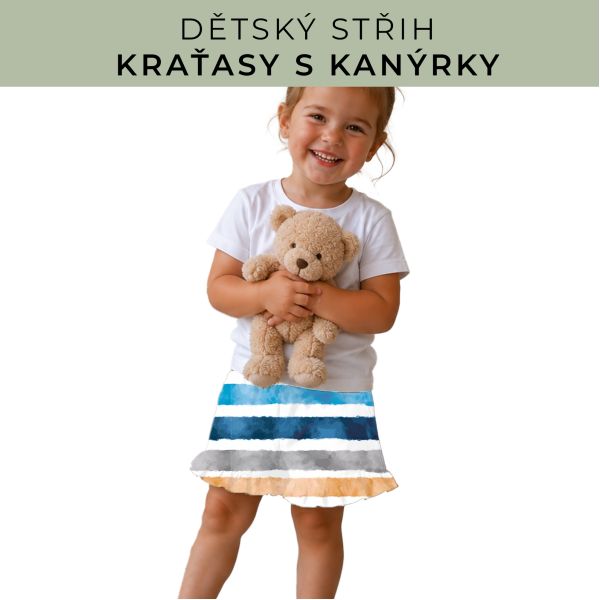 Dětský střih - Kraťásky s kanýrkem