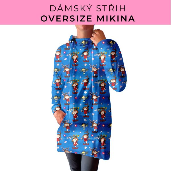 DÁMSKÝ střih - Oversize mikina
