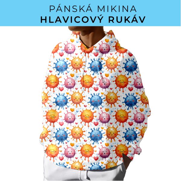 PÁNSKÝ střih - mikina s kapucí