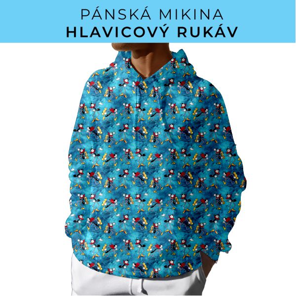 PÁNSKÝ střih - mikina s kapucí