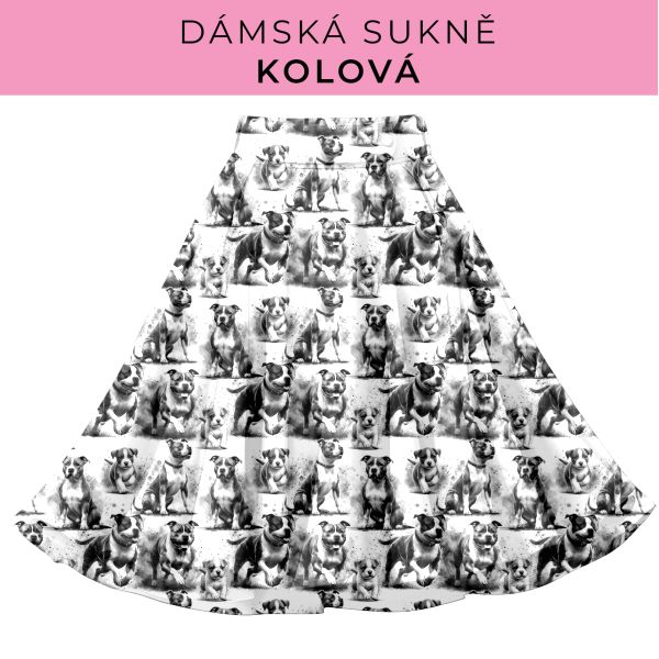 DÁMSKÝ střih - Kolová sukně