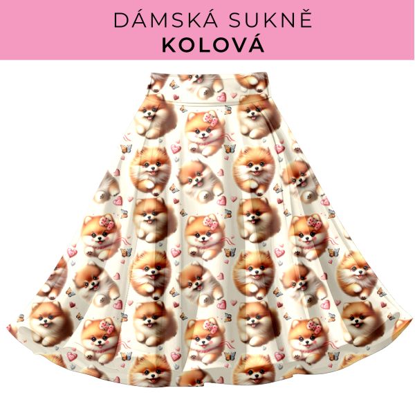 DÁMSKÝ střih - Kolová sukně