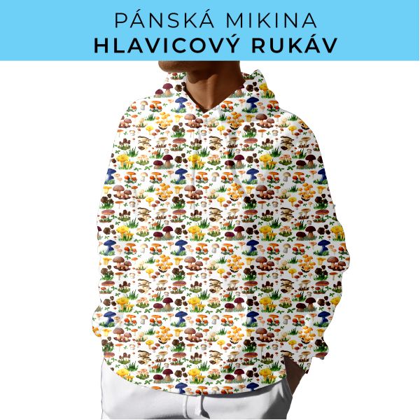 PÁNSKÝ střih - mikina s kapucí