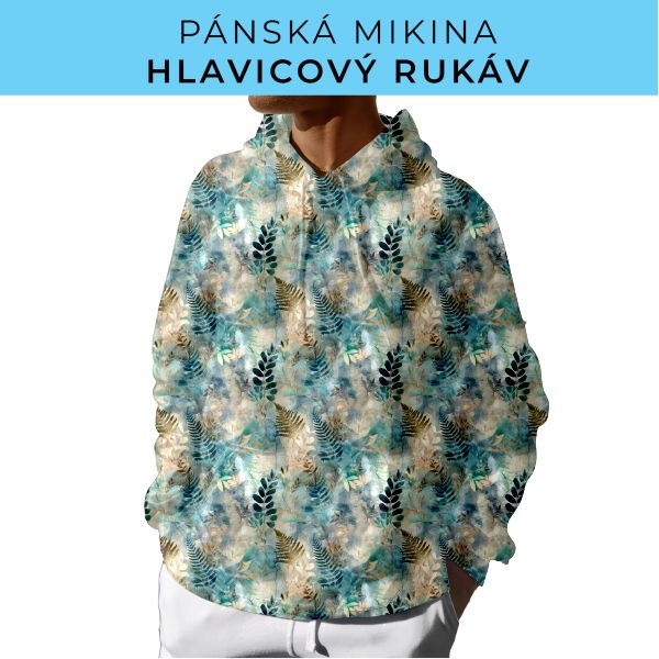 PÁNSKÝ střih - mikina s kapucí