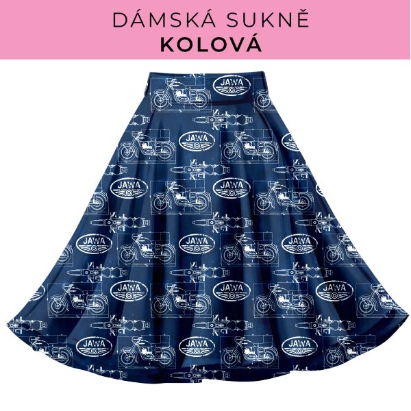 DÁMSKÝ střih - Kolová sukně