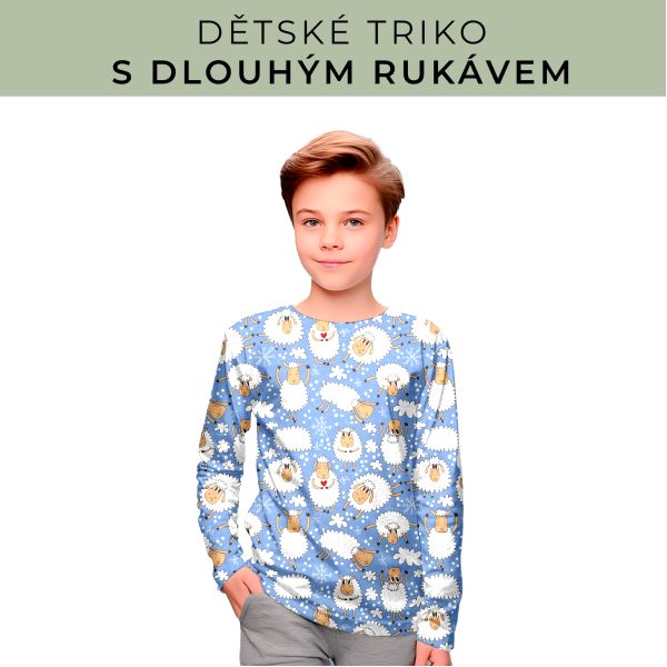 DĚTSKÝ střih - triko dlouhý rukáv